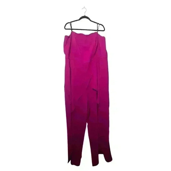 City Chic NWOT Plus size Jumpsuit Purple Magenta Women’s Size XL - Picture 3 of 6